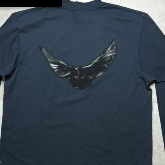 YZY x GAP Balenciaga Dove LongSleeve T-Shirt. NWOT . Blue. Size XL authentic - Picture 1 of 4